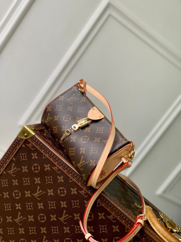 Pochette Lv Tirette 22 Monogramma Marrone