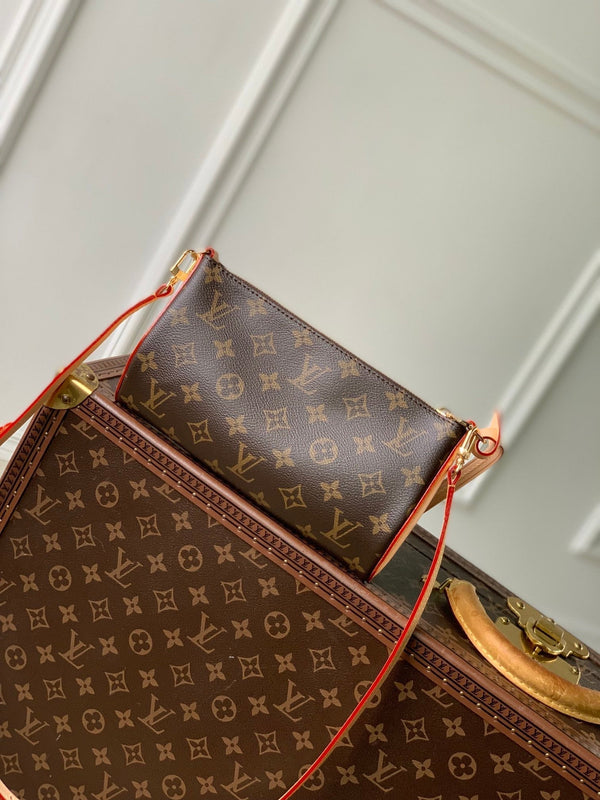 Pochette Lv Tirette 22 Monogramma Marrone