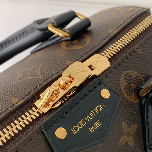 Lv Speedy Trunk 20 Nero Marrone Monogramma