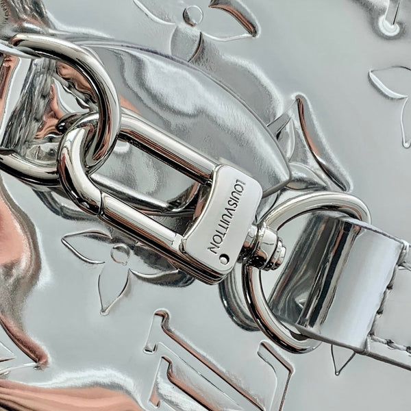 SPEEDY BANDOULIÈRE 20 IN PELLE DI VITELLO CON MONOGRAMMA ARGENTO IN RILIEVO