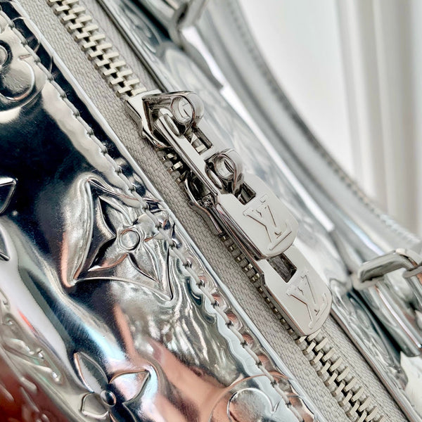 SPEEDY BANDOULIÈRE 20 IN PELLE DI VITELLO CON MONOGRAMMA ARGENTO IN RILIEVO