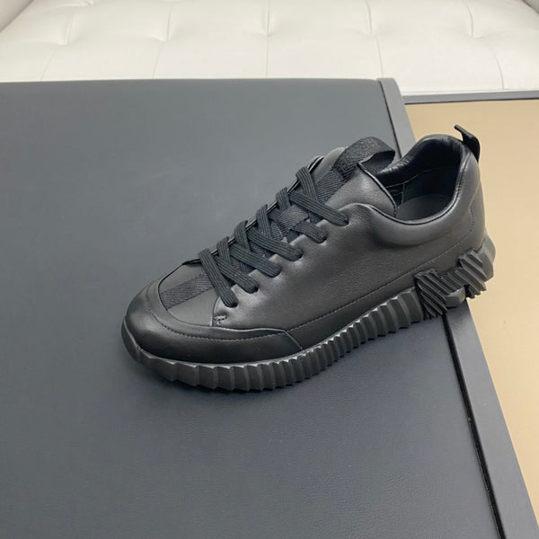 HM Men's Sneaker Black Calfskin 388073