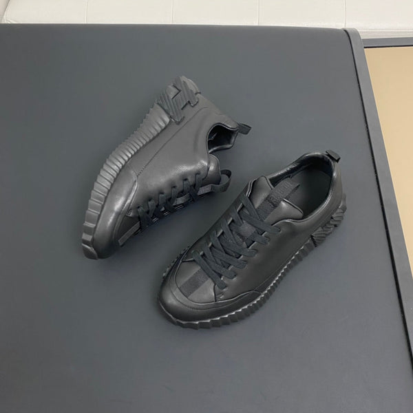 HM Men's Sneaker Black Calfskin 388073