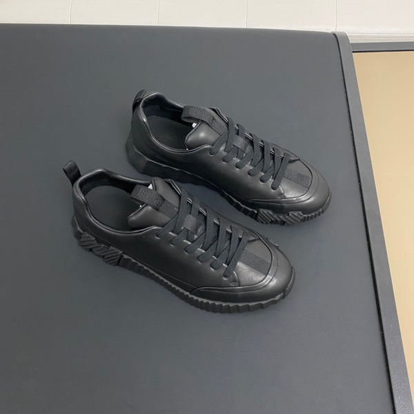 HM Men's Sneaker Black Calfskin 388073