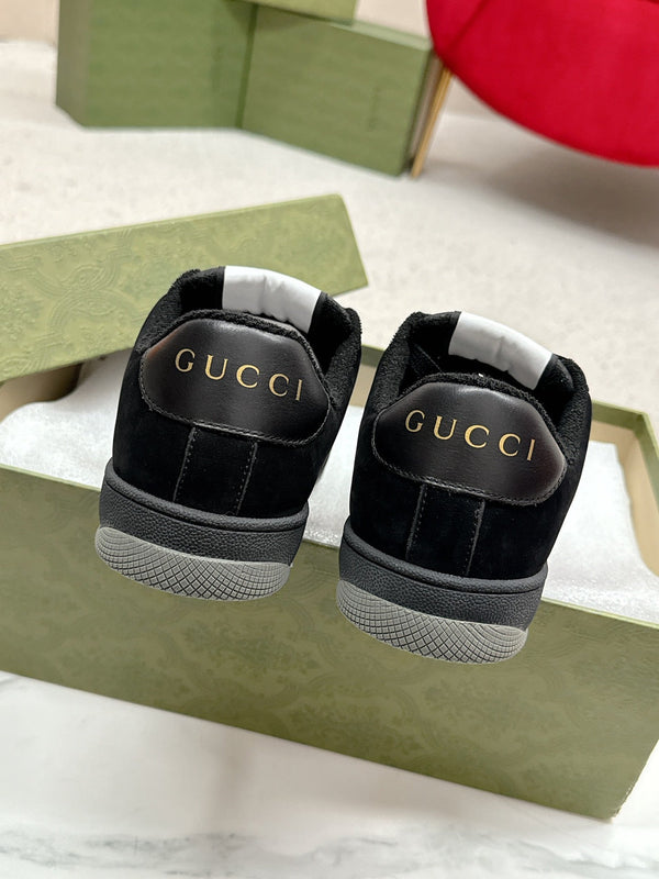 GG Sneaker Black Suede Calfskin