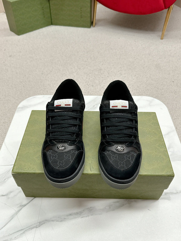 GG Sneaker Black Suede Calfskin