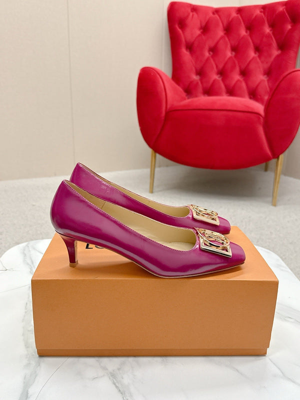 LV Madeleine High Heels Fuchsia Pink Leather 528577