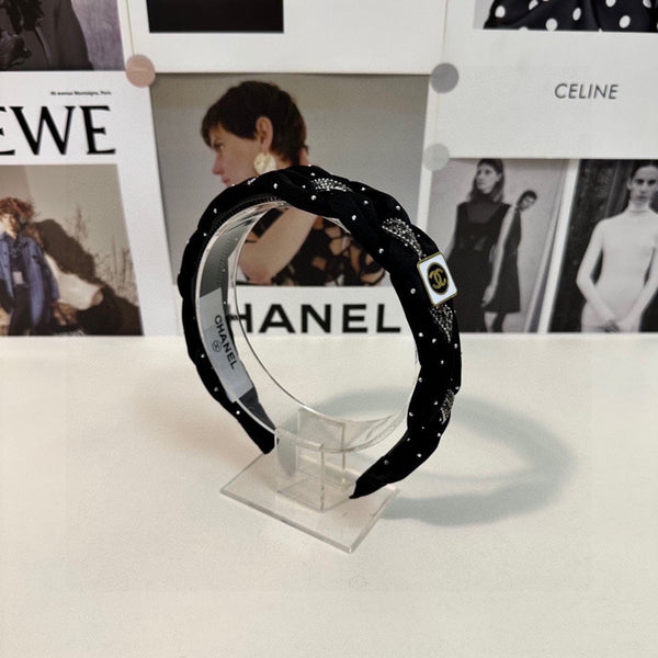 CERCHIETTO PER CAPELLI CON LOGO CC NERO DA DONNA 151340