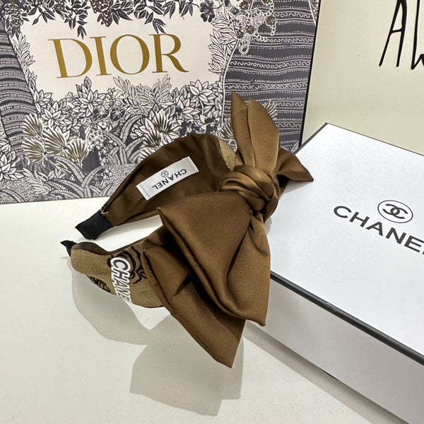 CHOCOLATE BROWN FABRIC AND SATIN HEADBAND 168576