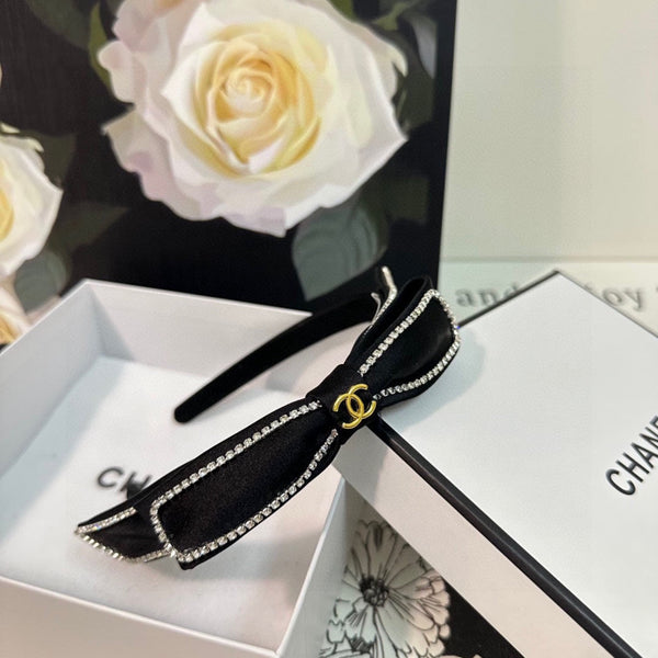 BLACK FABRIC WITH CRYSTAL HAIRBAND 412465