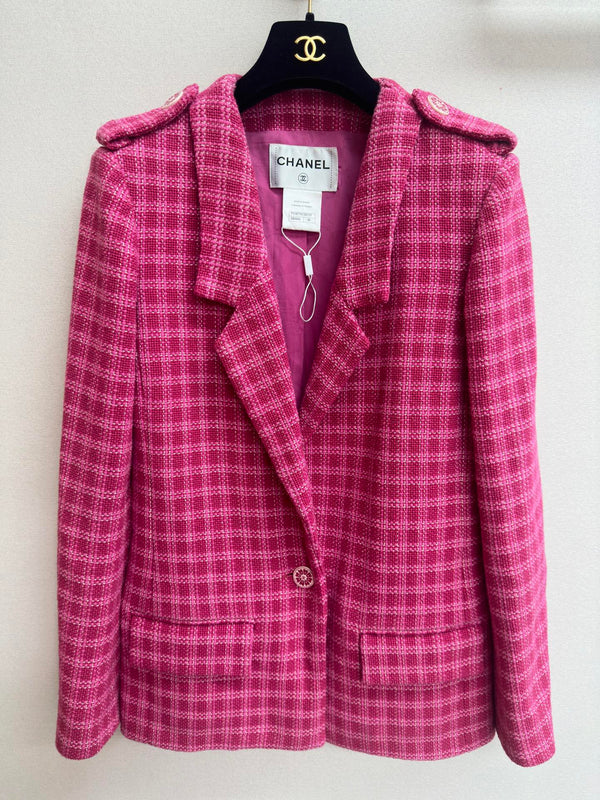 CC Tweed Jacket Dack Pink Cotton 251875