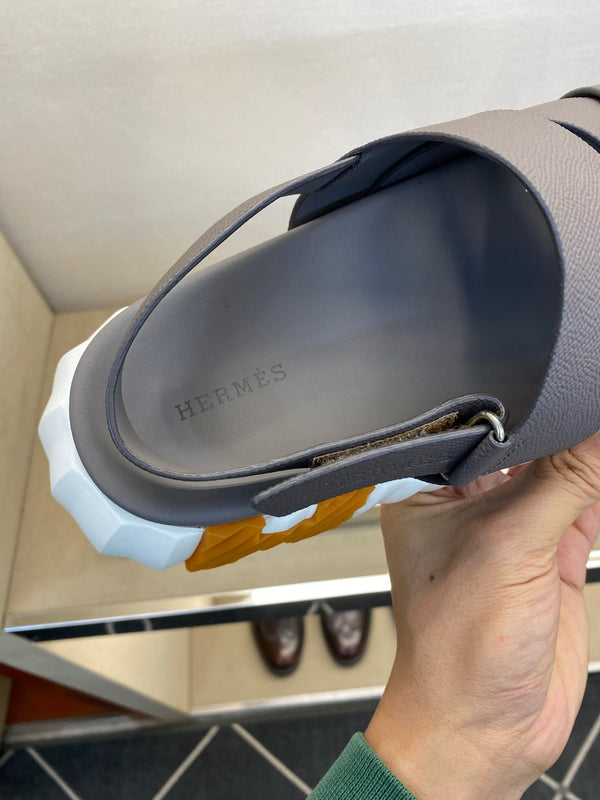 HM Men's Electric Sandals Dark Grey Calfskin 602600