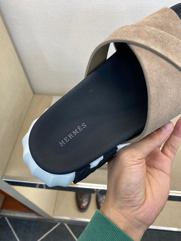 HM Men's Infra Slide Beige Calfskin 602610