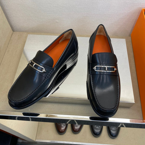 Mocassino Colette da uomo HM in pelle di vitello nera 680420