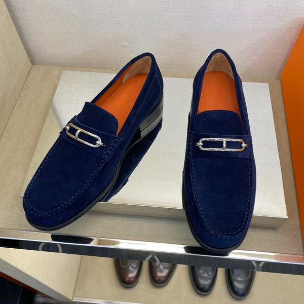 Mocassini Colette da uomo HM in pelle scamosciata blu navy 680425