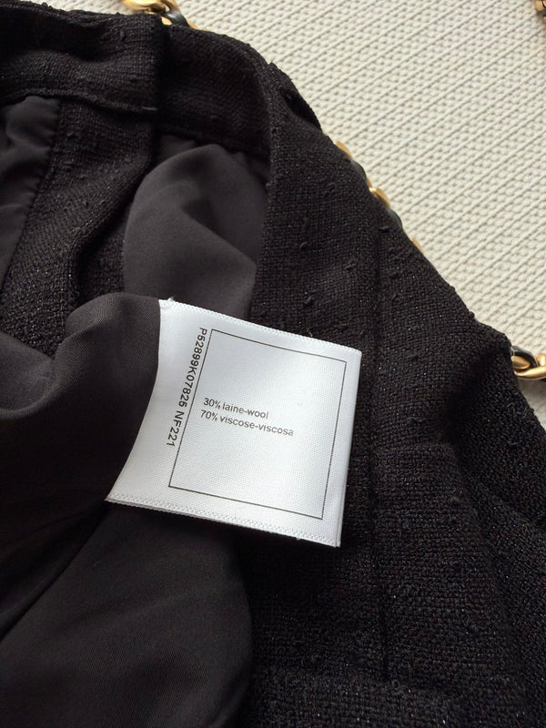 CC 26s Pantalon évasé Laine Viscose Noir 338888
