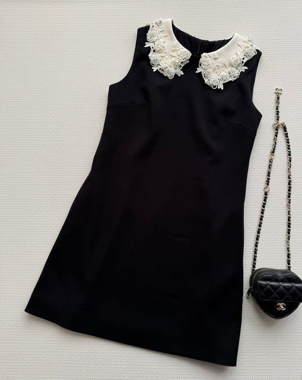 CC 26SS Robe sans manches noire polyester 352966
