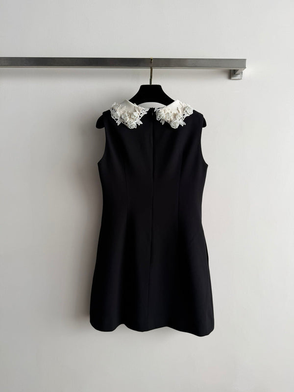 CC 26SS Robe sans manches noire polyester 352966