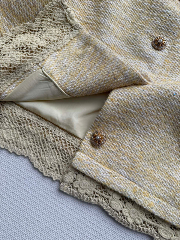 CC Ensemble Tweed Jaune Clair 352994