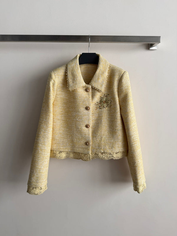 CC Ensemble Tweed Jaune Clair 352994