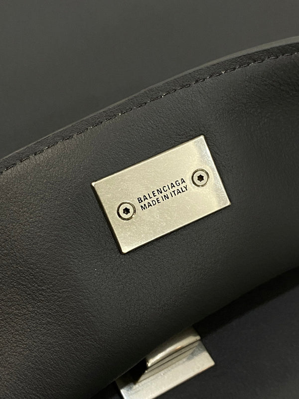 RODEO LARGE BAG 40 IN GREY SMOOTH CALFSKIN SILVER HARDWARE