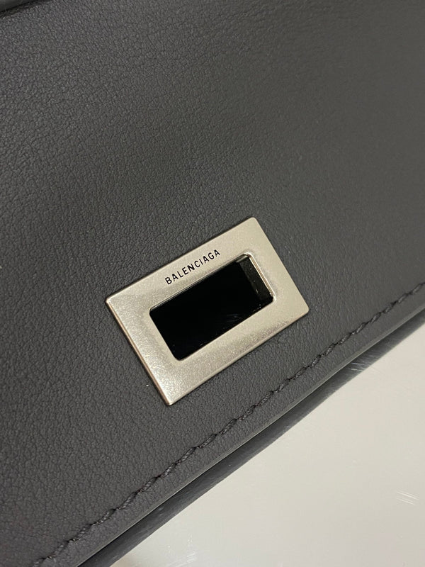 RODEO MINI BAG 22 IN GREY SMOOTH CALFSKIN SILVER HARDWARE