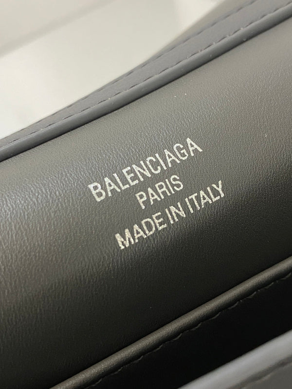 RODEO MINI BAG 22 IN GREY SMOOTH CALFSKIN SILVER HARDWARE