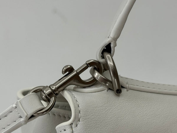 RODEO MINI BAG 22 IN WHITE SMOOTH CALFSKIN SILVER HARDWARE