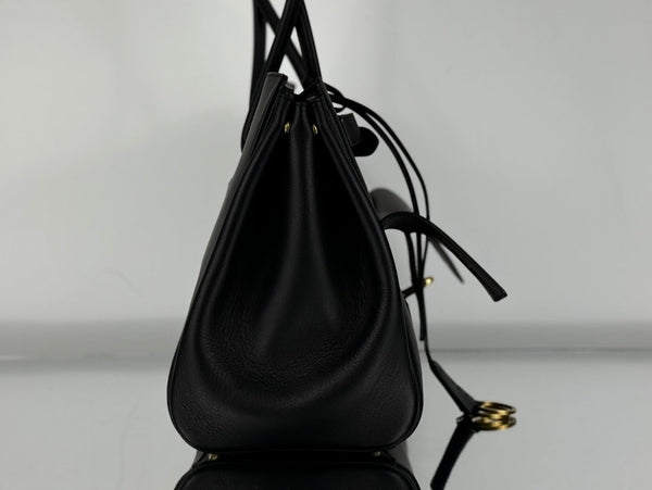 BEL AIR CARRY ALL BAG 29 IN BLACK NAPPA LAMBSKIN GOLD HARDWARE