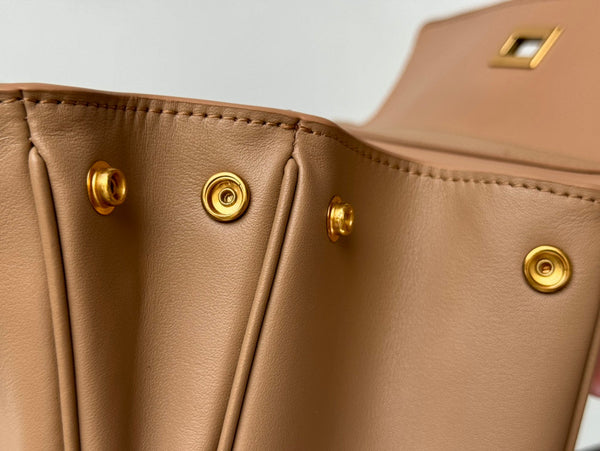 RODEO SMALL BAG 29 IN CAMEL BEIGE SMOOTH CALFSKIN GOLD HARDWARE