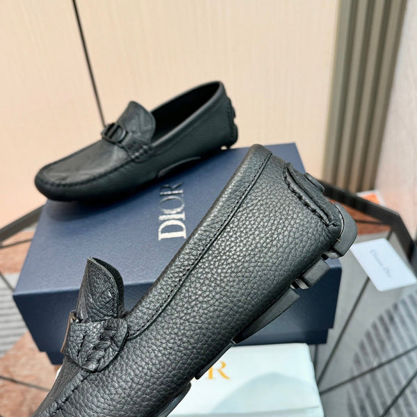 Mocassins CD Odéon Homme Cuir Vachette Grainé Noir 664119