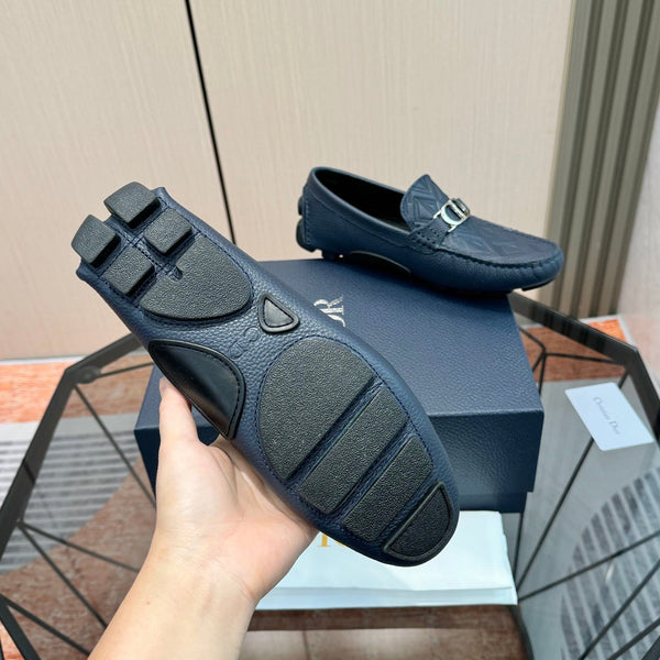 CD Odéon Mocassin homme en cuir de vachette bleu foncé 664121