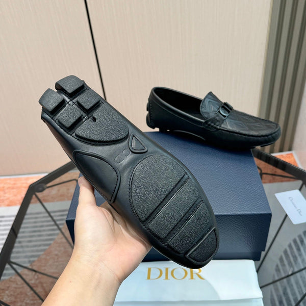 Mocassins pour homme CD Odéon, cuir de vachette noir 664122