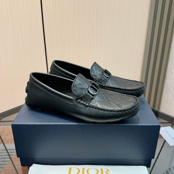 Mocassins pour homme CD Odéon, cuir de vachette noir 664122