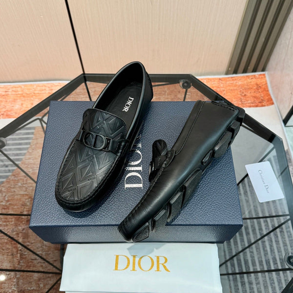 Mocassins pour homme CD Odéon, cuir de vachette noir 664122