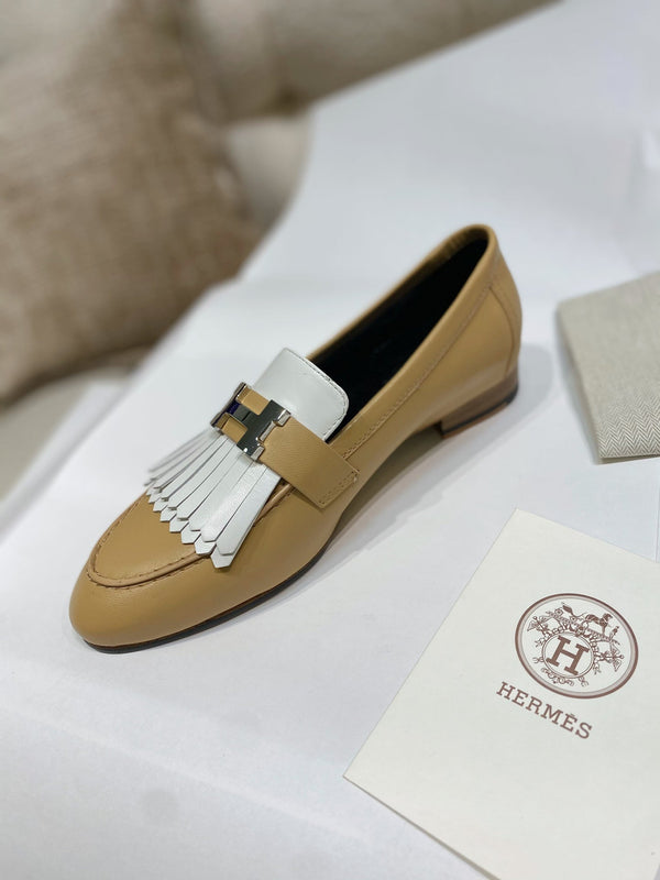 HM Royal Loafers Milky Brown Calfskin 348023