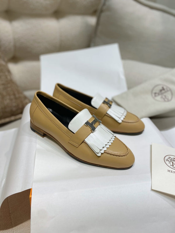 HM Royal Loafers Milky Brown Calfskin 348023