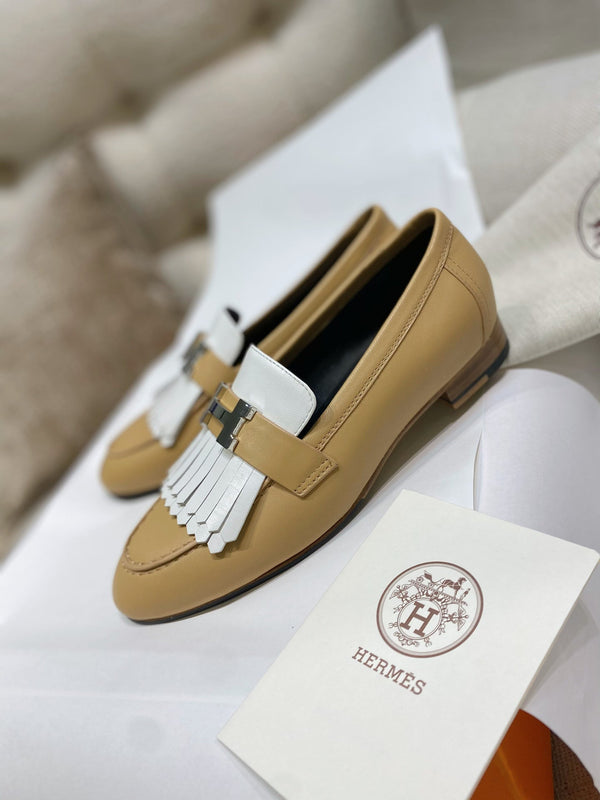 HM Royal Loafers Milky Brown Calfskin 348023