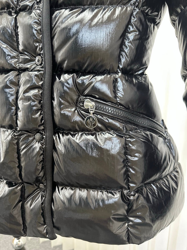 Moncler 25 Jacket Glossy Black Polyester 288452