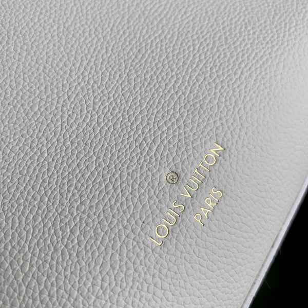 LV Lock&Go Bag White Gold Cowhide 240848