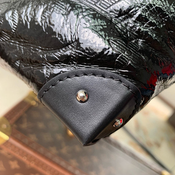 NOÉ TRUNK PM 23 IN BLACK COUSSIN SILVER HARDWARE