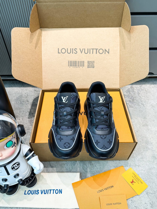LV Classic Sneaker Black Monogram Mesh Leather 625423