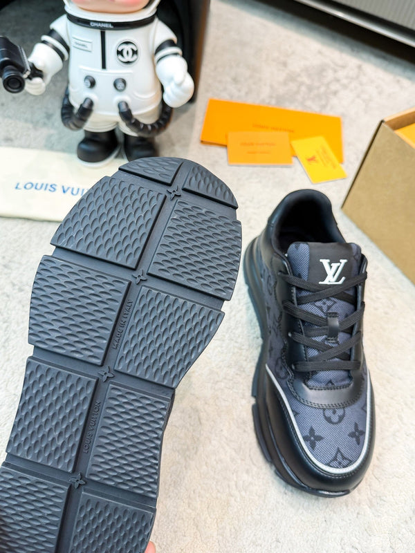LV Classic Sneaker Black Monogram Mesh Leather 625423