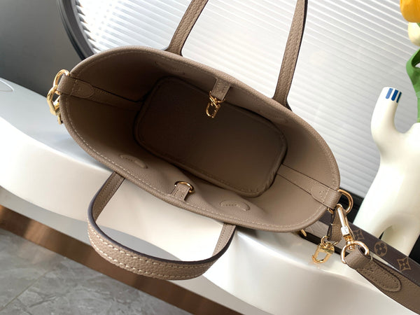 Neverfull 24 Bandoulière Inside Out BB Grey Calfskin