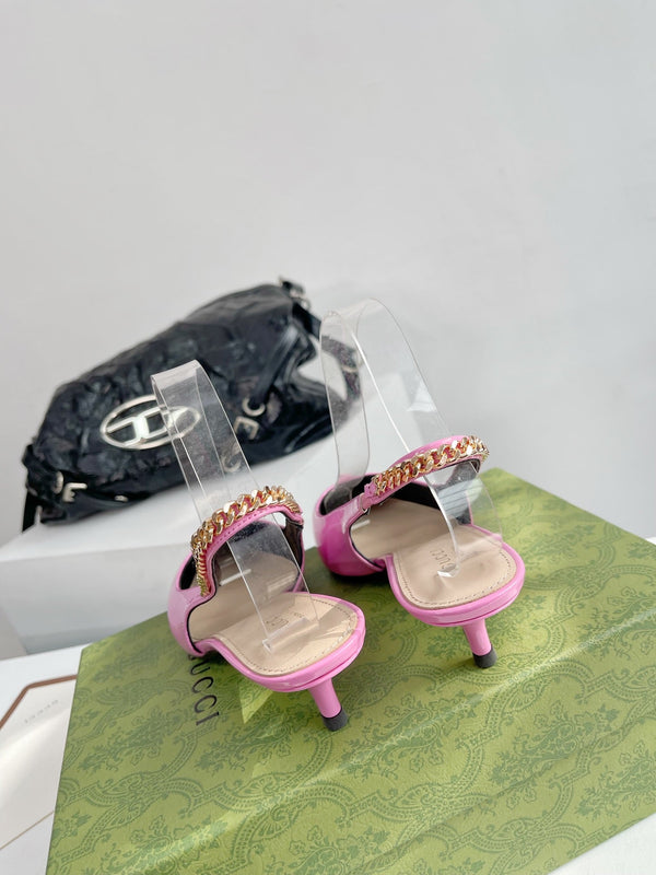 DÉCOLLETÉ GG SIGNORIA 45 SLINGBACK IN PELLE DI AGNELLO TAFFY