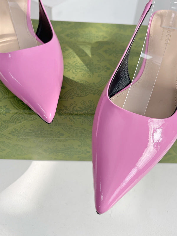 DÉCOLLETÉ GG SIGNORIA 45 SLINGBACK IN PELLE DI AGNELLO TAFFY