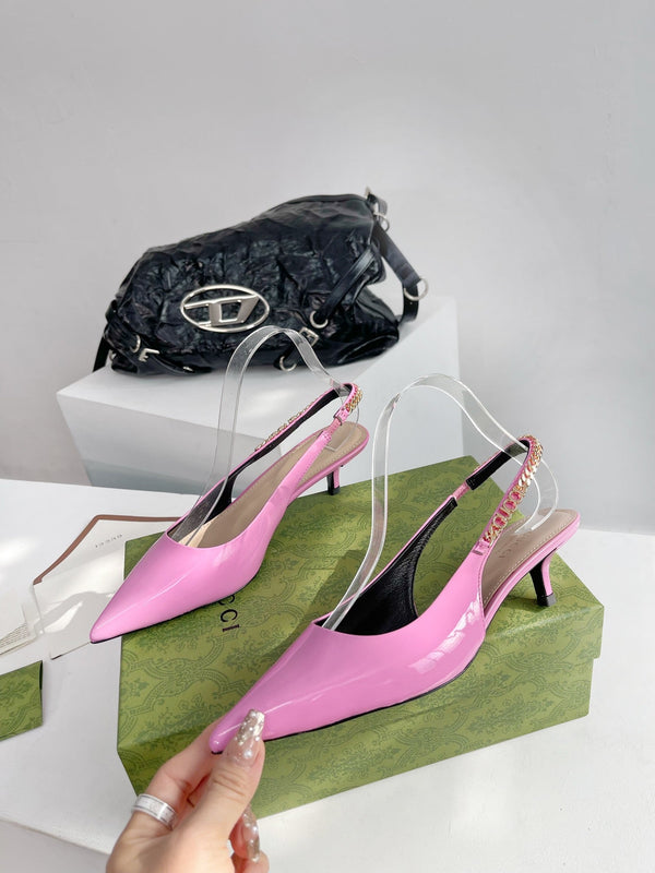 DÉCOLLETÉ GG SIGNORIA 45 SLINGBACK IN PELLE DI AGNELLO TAFFY