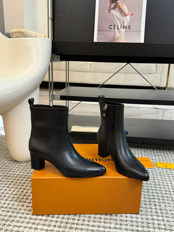 LV Ankle Boots 60mm Black Cowhide