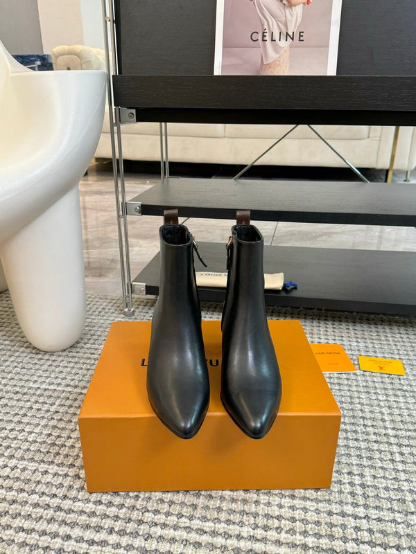 LV Ankle Boots 60mm Black Cowhide
