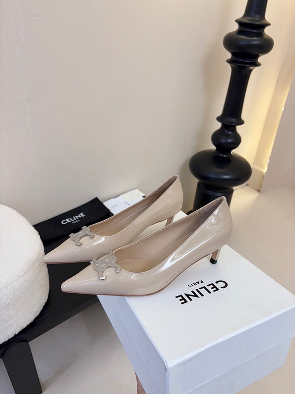 CELINE Pump Nude Patent Calfskin 235699
